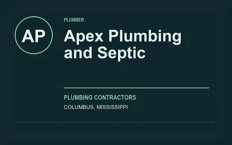 Apex Plumbing and Septic in Columbus, Mississippi