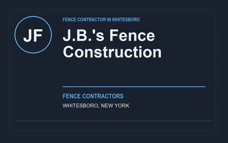 J.B.'s Fence Construction in Whitesboro, New York