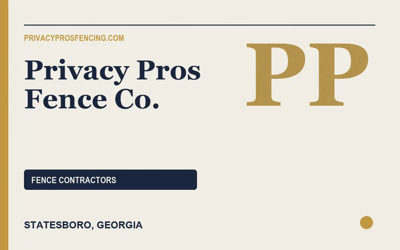 Privacy Pros Fence Co. in Statesboro, Georgia
