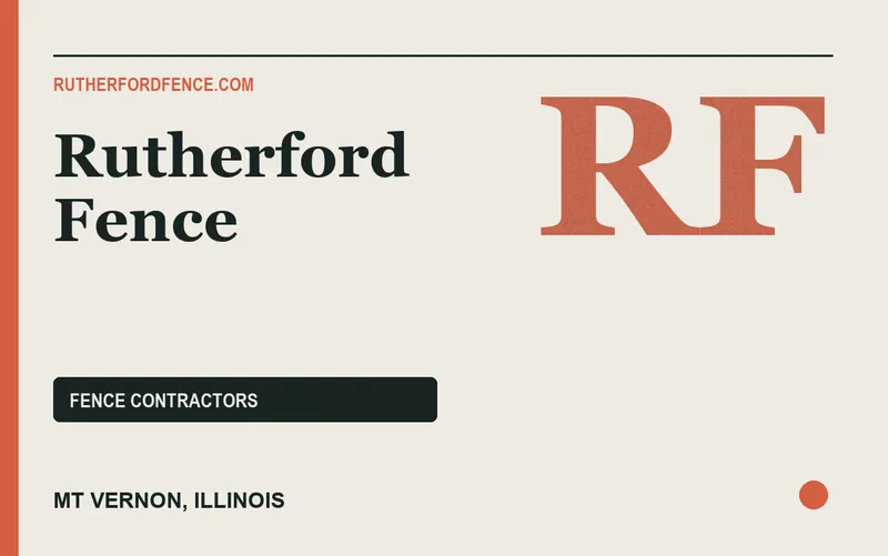 Rutherford Fence in Mt Vernon, Illinois