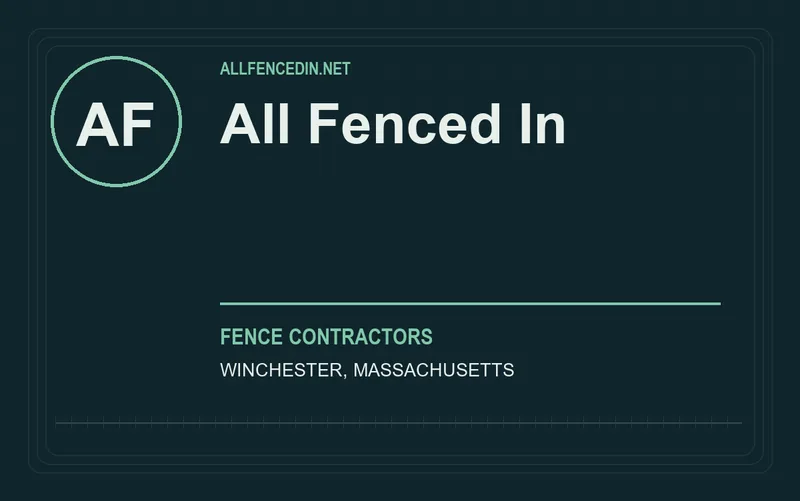 All Fenced In in Winchester, Massachusetts