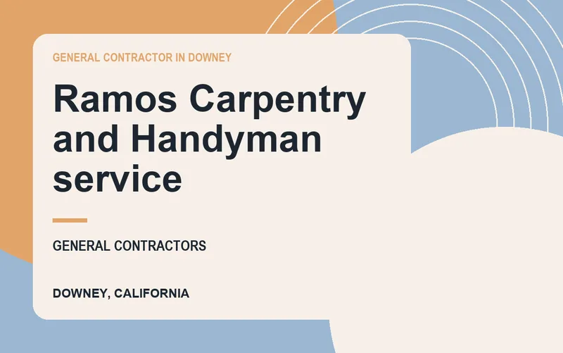 Ramos Carpentry and Handyman service in Downey, California