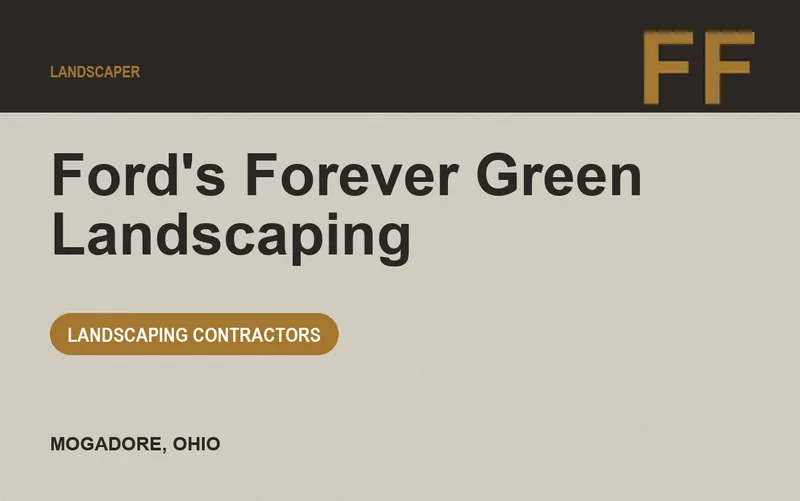 Ford's Forever Green Landscaping in Mogadore, Ohio