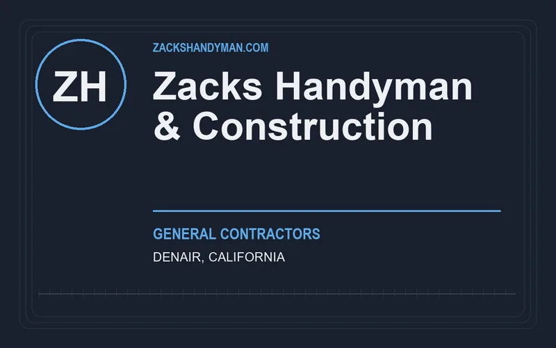 Zacks Handyman & Construction in Denair, California