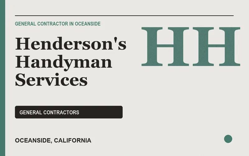 Henderson's Handyman Services in Oceanside, California