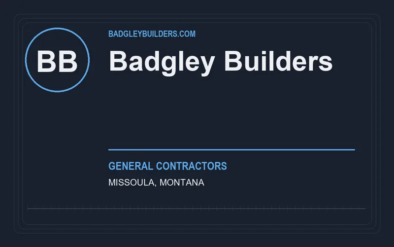 Badgley Builders in Missoula, Montana