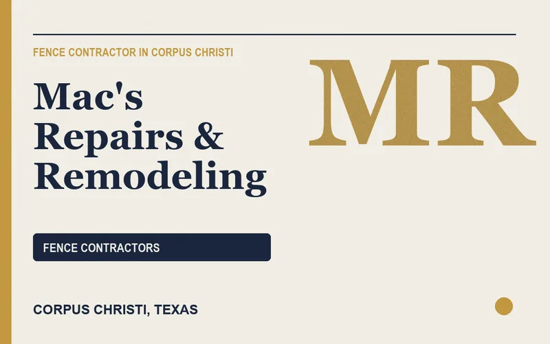 Mac's Repairs & Remodeling in Corpus Christi, Texas