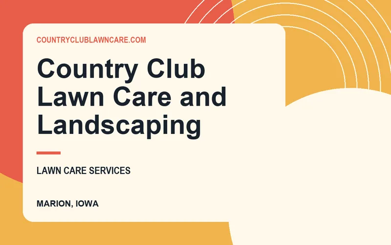 Country Club Lawn Care and Landscaping in Marion, Iowa
