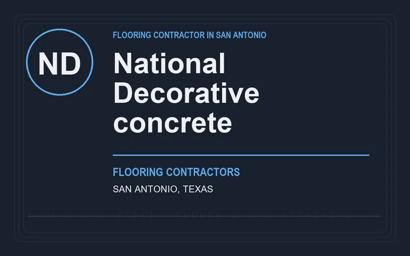 National Decorative concrete in San Antonio, Texas