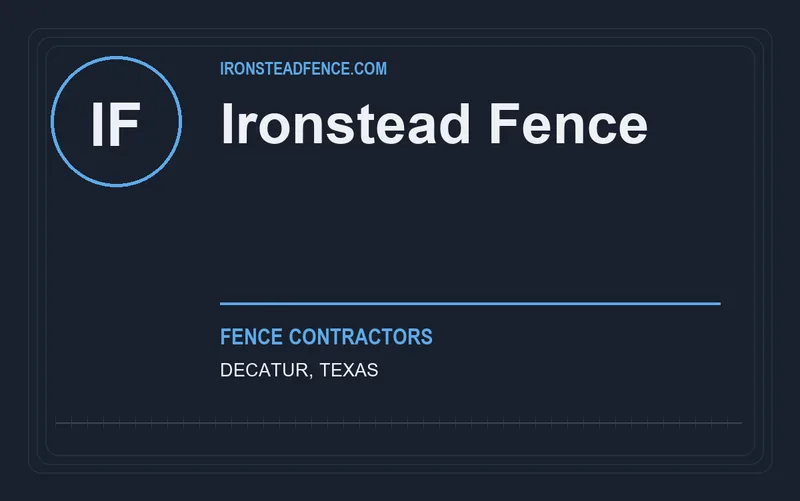 Ironstead Fence in Decatur, Texas