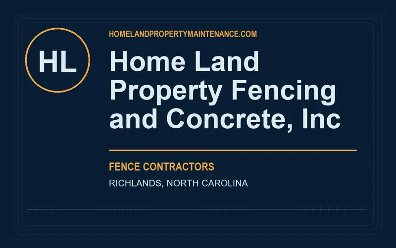 Home Land Property Fencing and Concrete, Inc in Richlands, North Carolina