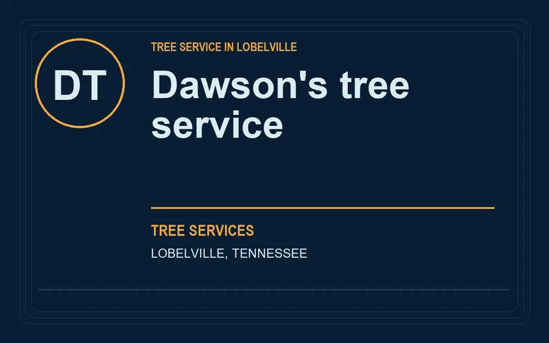 Dawson's tree service in Lobelville, Tennessee