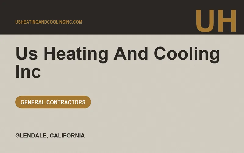 US HEATING AND COOLING INC in Glendale, California