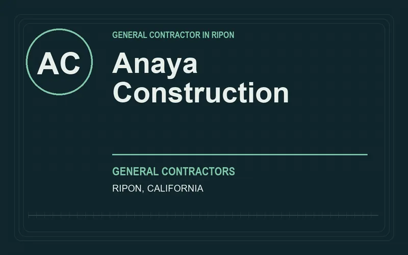 Anaya Construction in Ripon, California