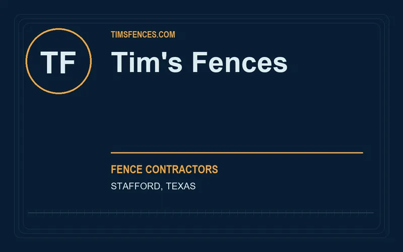 Tim's Fences in Stafford, Texas