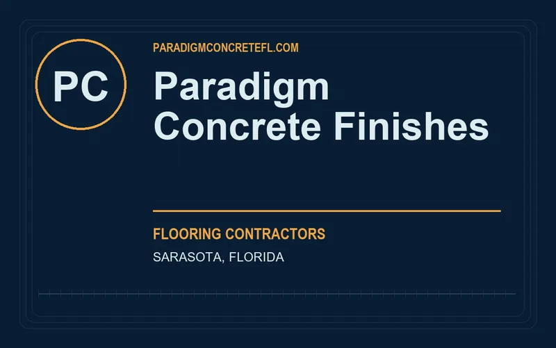 Paradigm Concrete Finishes in Sarasota, Florida