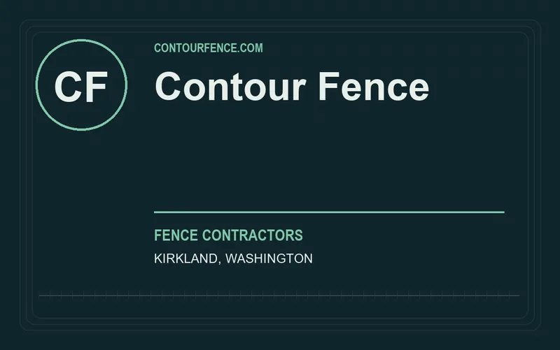 Contour Fence in Kirkland, Washington