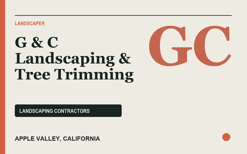 G & C Landscaping & Tree Trimming in Apple Valley, California