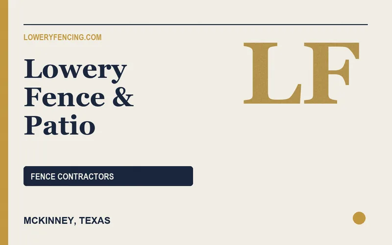 Lowery Fence & Patio in McKinney, Texas