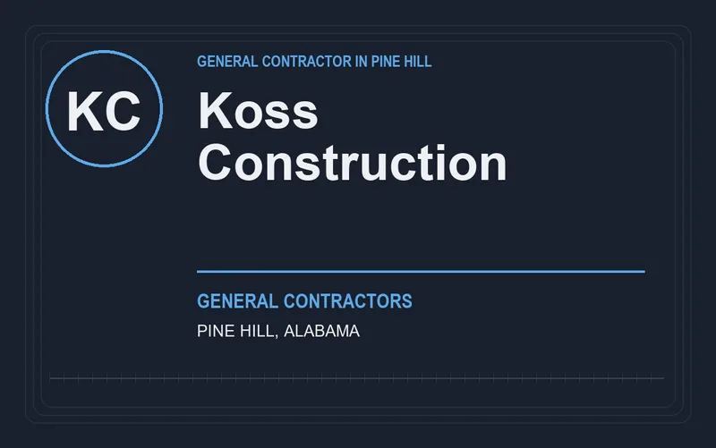 Koss Construction in Pine Hill, Alabama