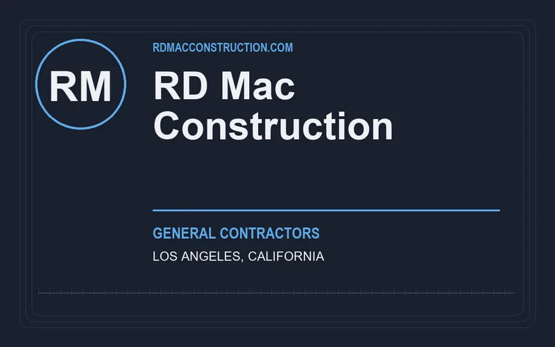 RD Mac Construction in Los Angeles, California