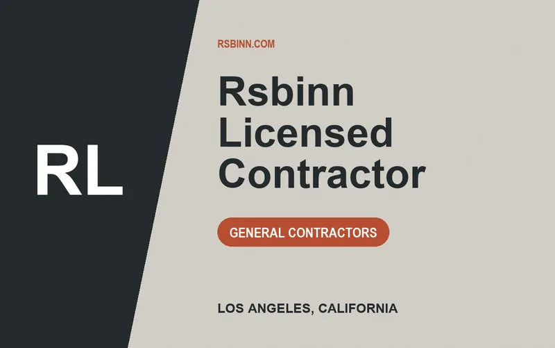 Rsbinn Licensed Contractor in Los Angeles, California