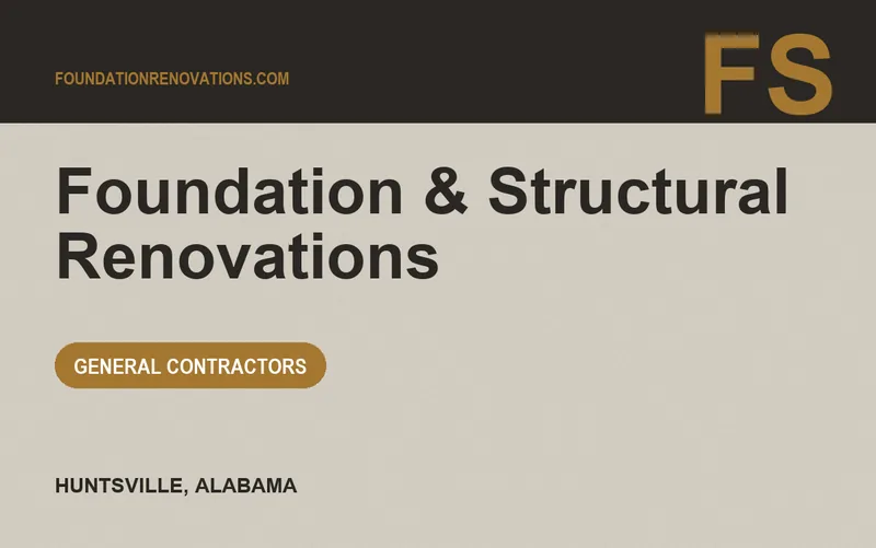 Foundation & Structural Renovations in Huntsville, Alabama