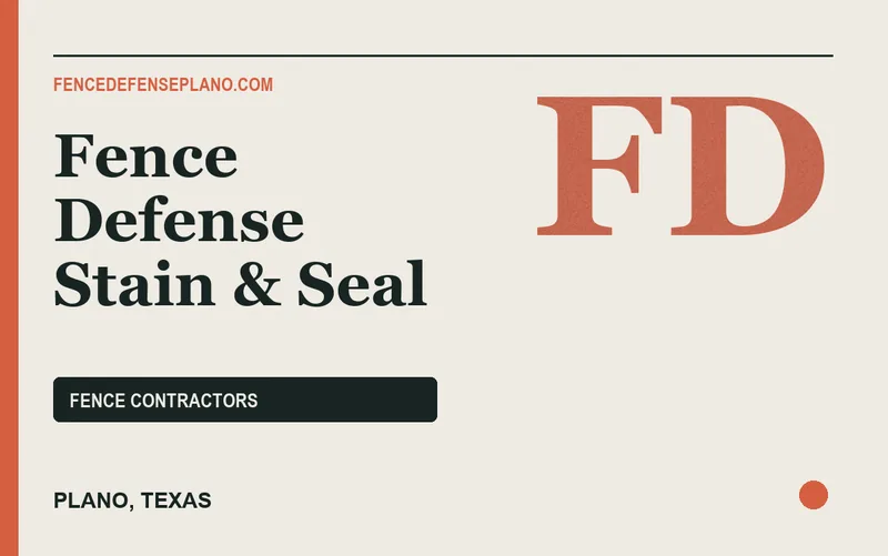 Fence Defense Stain & Seal in Plano, Texas