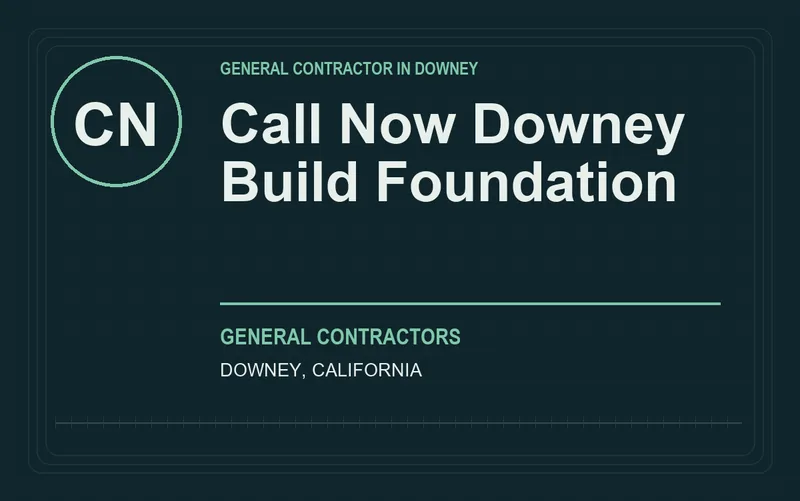 Call Now Downey Build Foundation in Downey, California