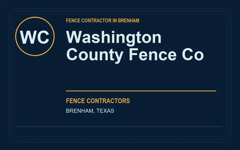 Washington County Fence Co in Brenham, Texas