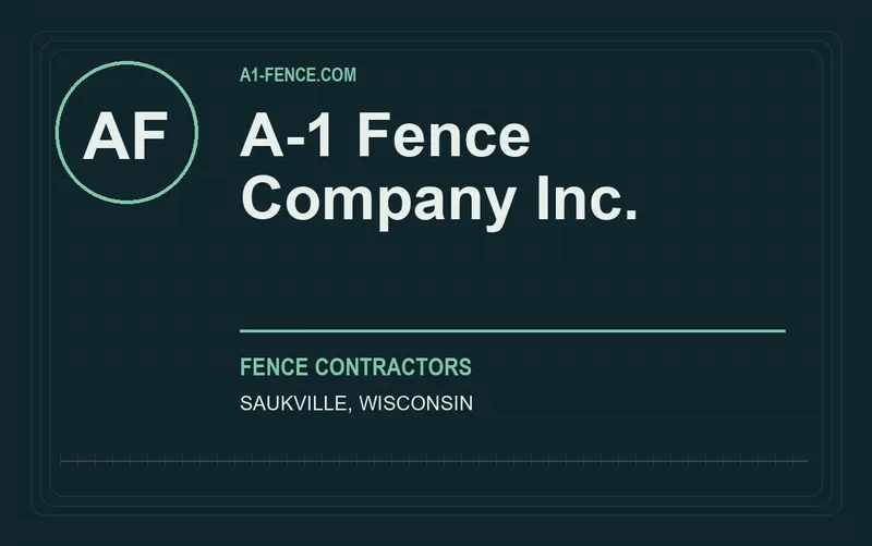 A-1 Fence Company Inc. in Saukville, Wisconsin