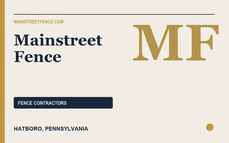 Mainstreet Fence in Hatboro, Pennsylvania