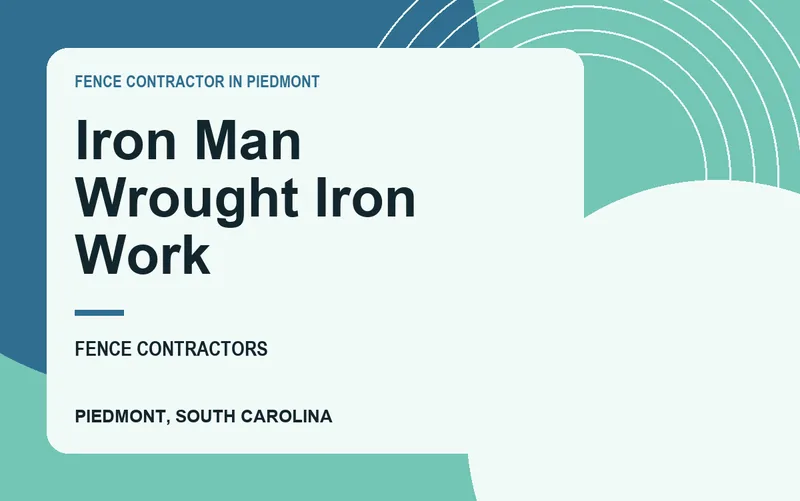 Iron Man Wrought Iron Work in Piedmont, South Carolina