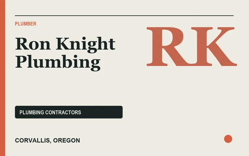 Ron Knight Plumbing in Corvallis, Oregon