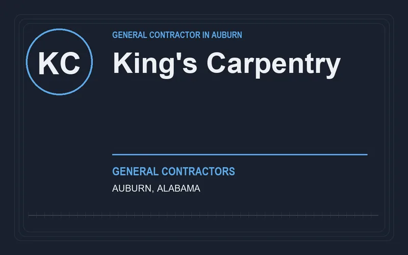 King's Carpentry in Auburn, Alabama