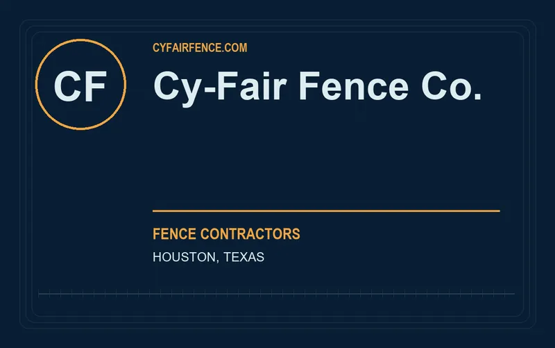 Cy-Fair Fence Co. in Houston, Texas