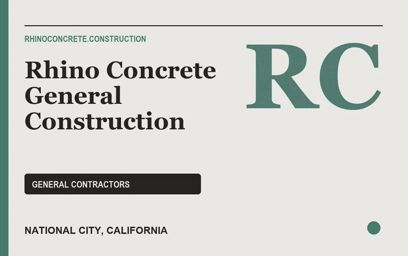 RHINO CONCRETE GENERAL CONSTRUCTION in National City, California