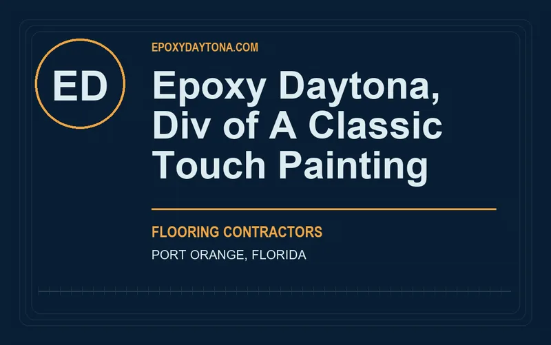 Epoxy Daytona, Div of A Classic Touch Painting in Port Orange, Florida