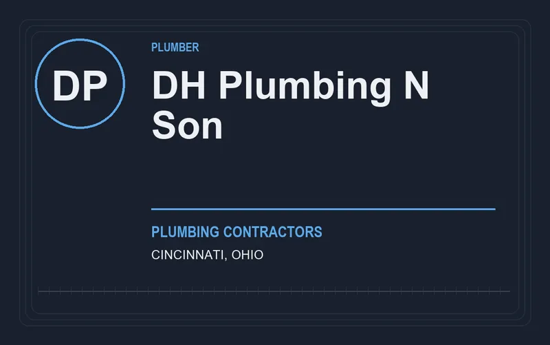 DH Plumbing N Son in Cincinnati, Ohio