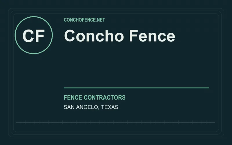 Concho Fence in San Angelo, Texas