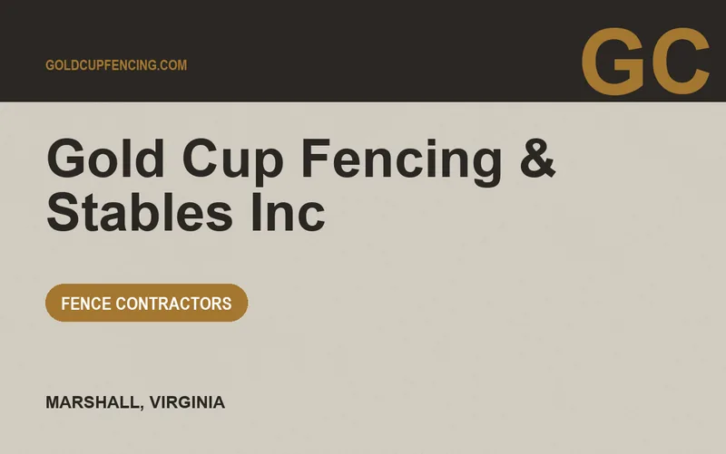 Gold Cup Fencing & Stables Inc in Marshall, Virginia