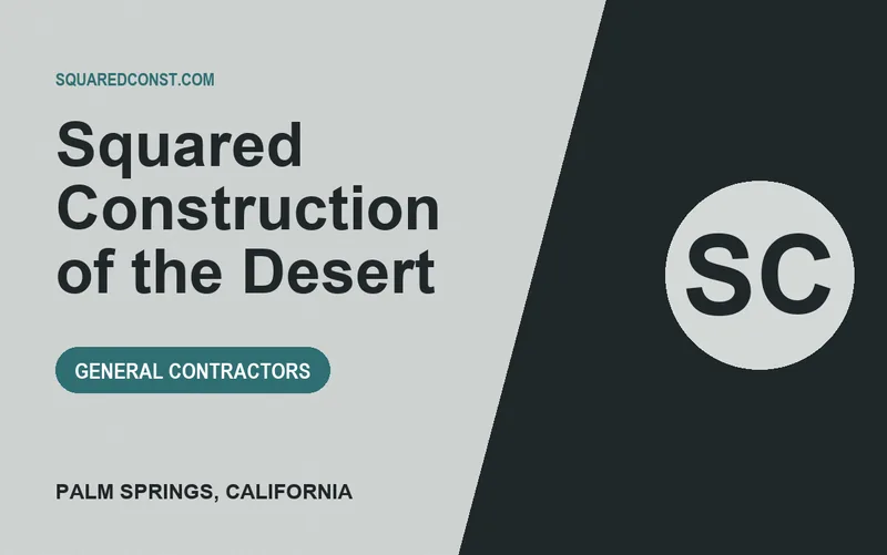 Squared Construction of the Desert in Palm Springs, California