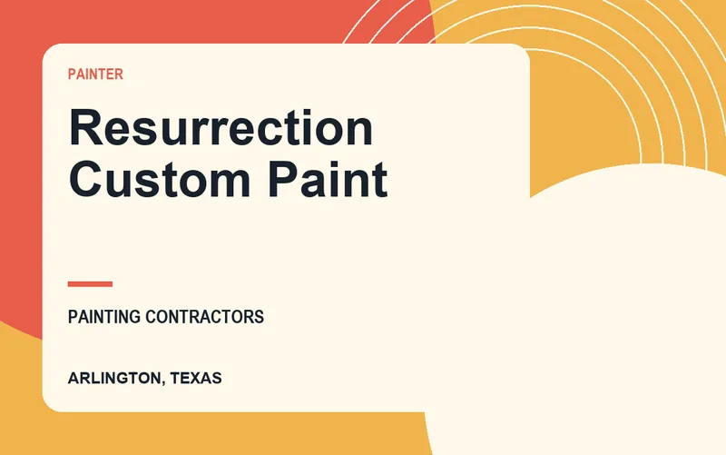 Resurrection Custom Paint in Arlington, Texas