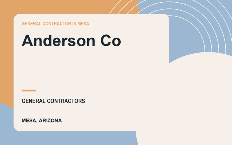 Anderson Co in Mesa, Arizona