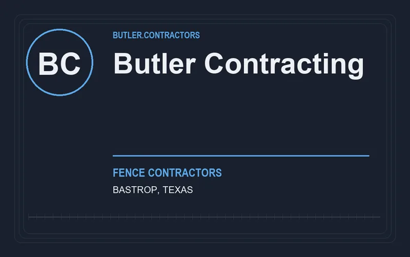 Butler Contracting in Bastrop, Texas