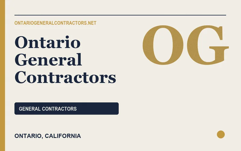 Ontario General Contractors in Ontario, California