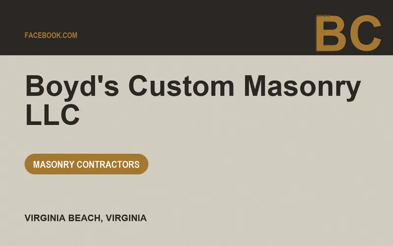Boyd's Custom Masonry LLC in Virginia Beach, Virginia