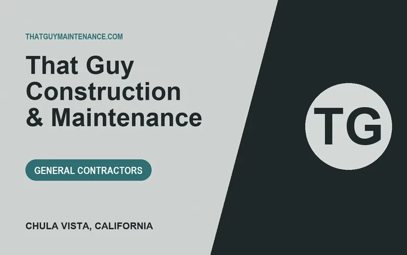 That Guy Construction & Maintenance in Chula Vista, California