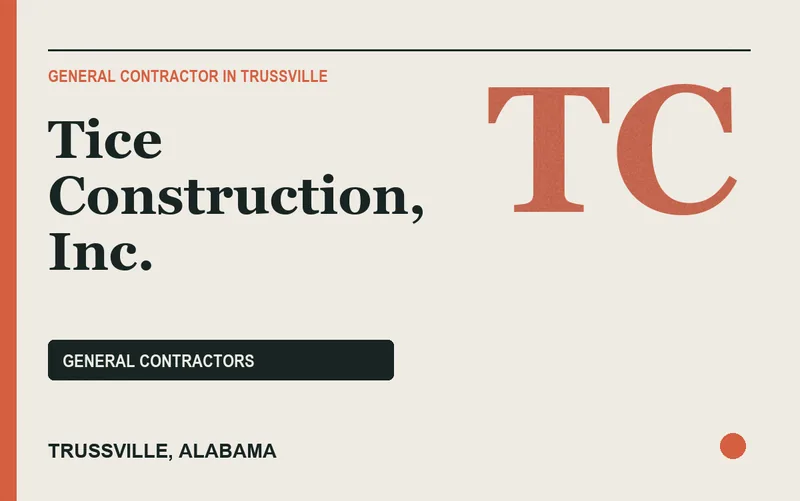 Tice Construction, Inc. in Trussville, Alabama