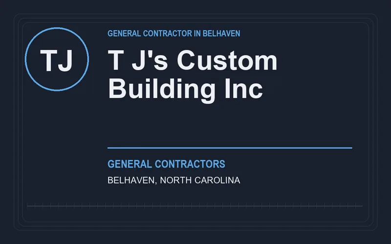 T J's Custom Building Inc in Belhaven, North Carolina